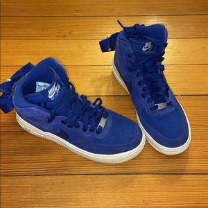 Blue Nike Air Force 1s